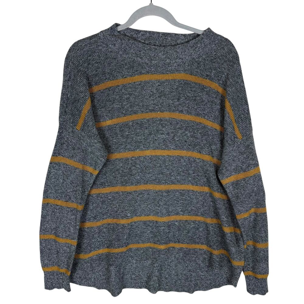 American Eagle Outfitters Sweater Womens Small Gray Striped‎ Knitted Jegging Fit